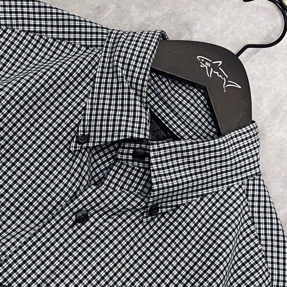 Brooks Brothers Other - Brooks Brothers Men's Large‎ Shirt Blue White Check 100% Cotton